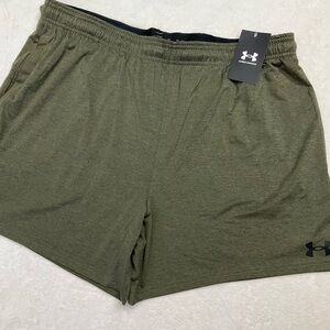 NWT Under Armour Olive Green Vanish Knit Shorts 6005118 Mens XL